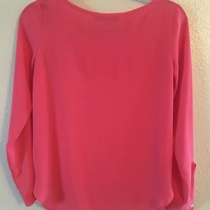Salmon Colored Long Sleeve Blouse
